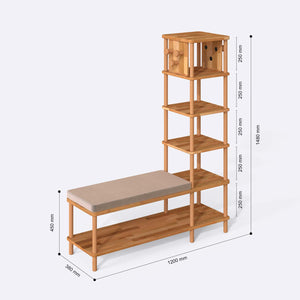 Imra Vestiyer ölçülendirilmiş teknik görünümü, kum kadife döşeme, milimetre cinsinden ölçüler