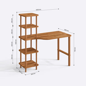 Himot Çalışma Masası 120 x 58 cm ölçülendirilmiş teknik görünümü, milimetre cinsinden genişlik, derinlik ve yükseklik