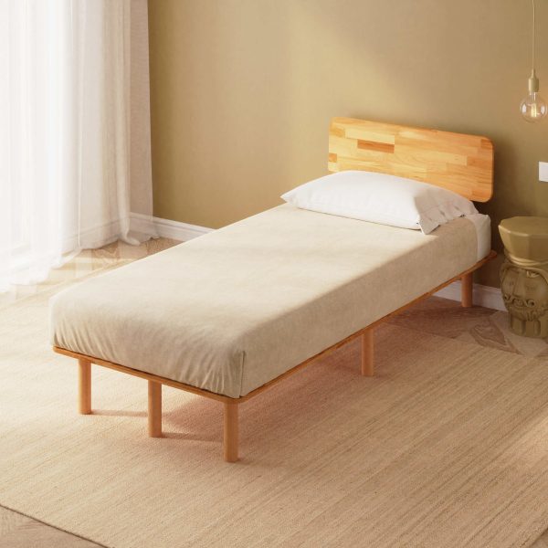 Nuala Tek Kişilik Karyola - Masif Kayın Ağacı Karyola | Demontha