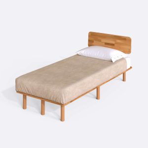 6034-2A Nuala Tek Kişilik Karyola Detay - Masif Ahşap Karyola