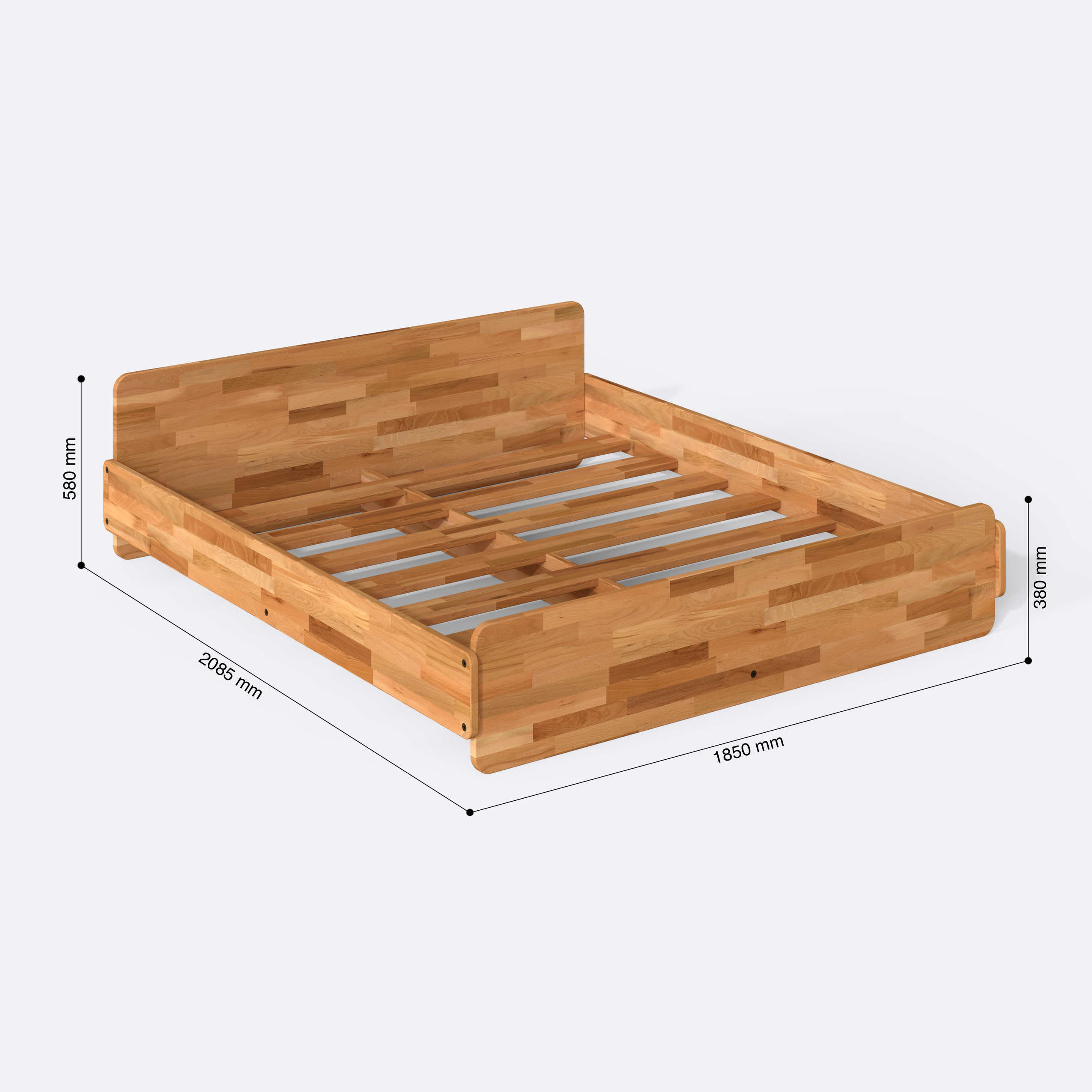 Rory Çift Kişilik Karyola Ölçüleri - Demontha