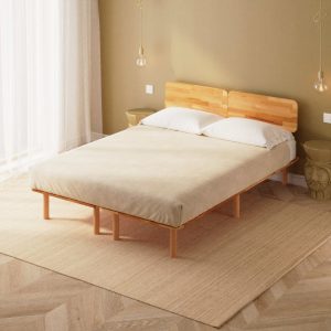 Nuala Çift Kişilik Karyola - Masif Kayın Ağacı Karyola | Demontha