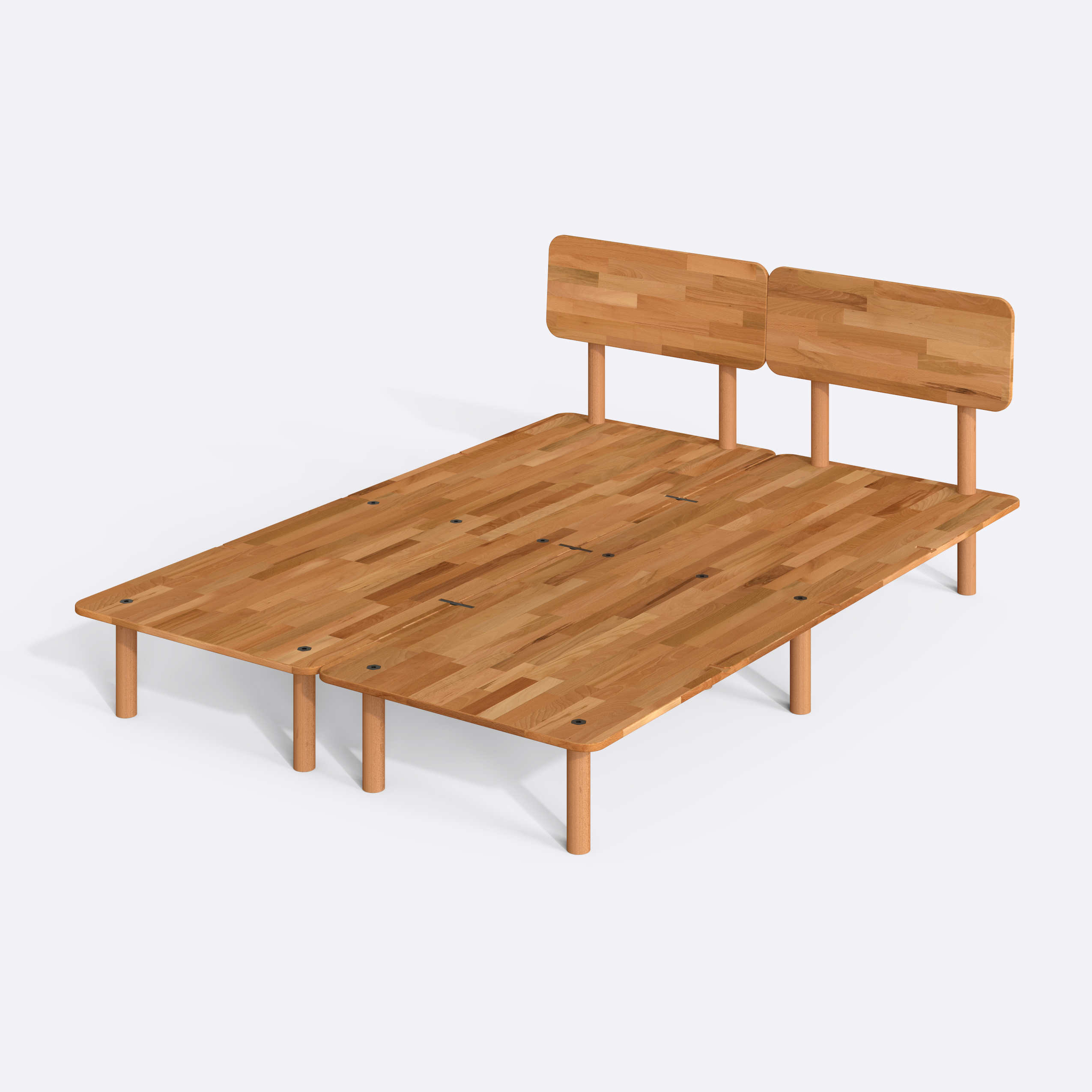 Nuala Çift Kişilik Karyola Yan Görünüm - Demontha Karyola