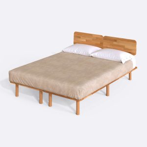 6192-2A Nuala Çift Kişilik Karyola Detay - Masif Ahşap Karyola