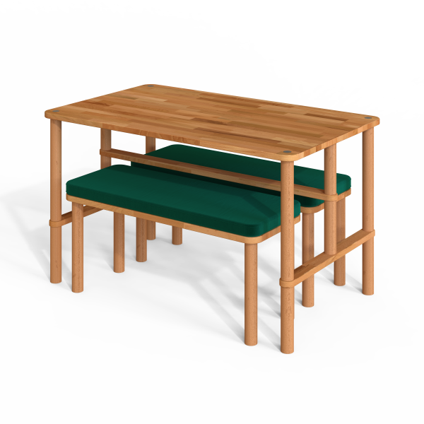 Alternative view of Reva Yemek Masası ve Bench Takımı - 130 x 78