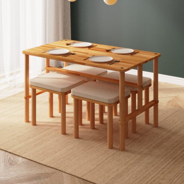 Reva Yemek Masası ve Tabure Takımı - 130 x 78