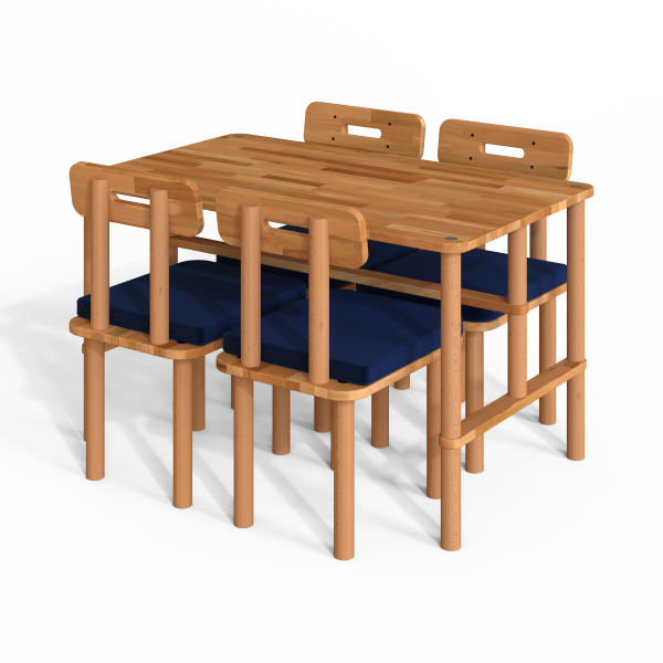 Alternative view of Reva Yemek Masası ve Sandalye Takımı - 130 x 78