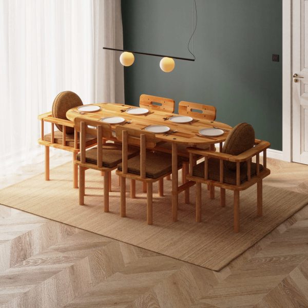 Agna Yemek Masası ve Sandalye Takımı - 190 x 78