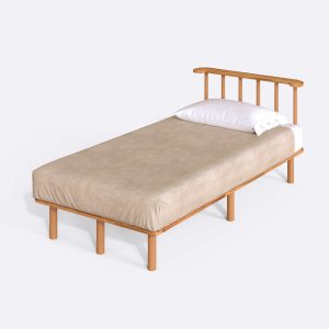 6241-2A Lore Tek Kişilik Karyola Detay - Masif Ahşap Karyola