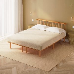 Lore Çift Kişilik Karyola - Masif Kayın Ağacı Karyola | Demontha