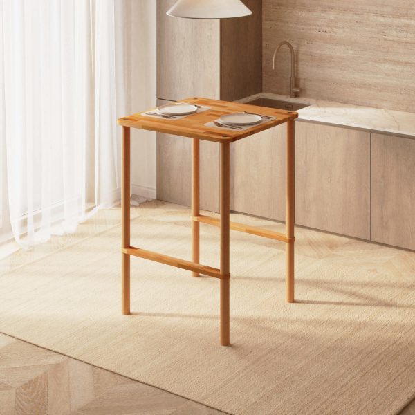 Gisa Bar Masası - Masif Kayın Ağacı Yemek Masası | Demontha