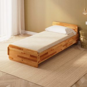 Rory Tek Kişilik Karyola - Masif Kayın Ağacı Karyola | Demontha