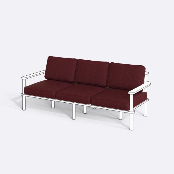 Bral Üçlü Koltuk Kılıfı (Süngersiz)