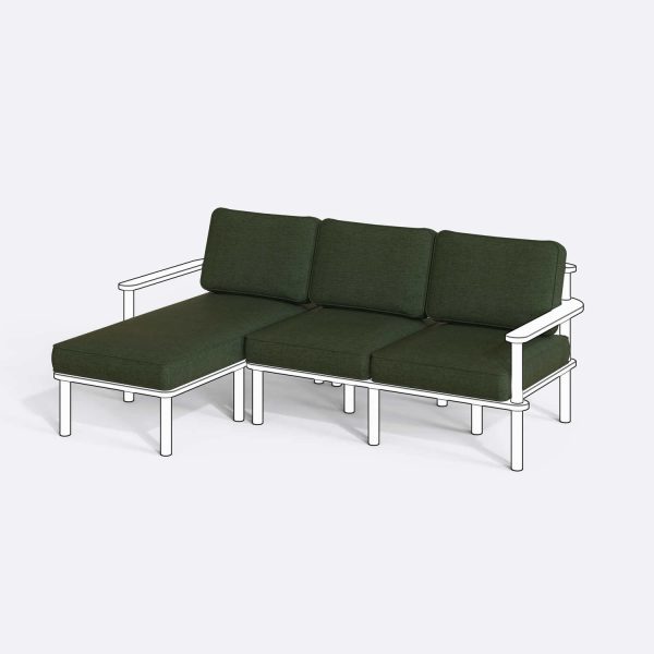 Bral İkili Sağ - Sol Köşe Koltuk Kılıfı (Süngersiz)