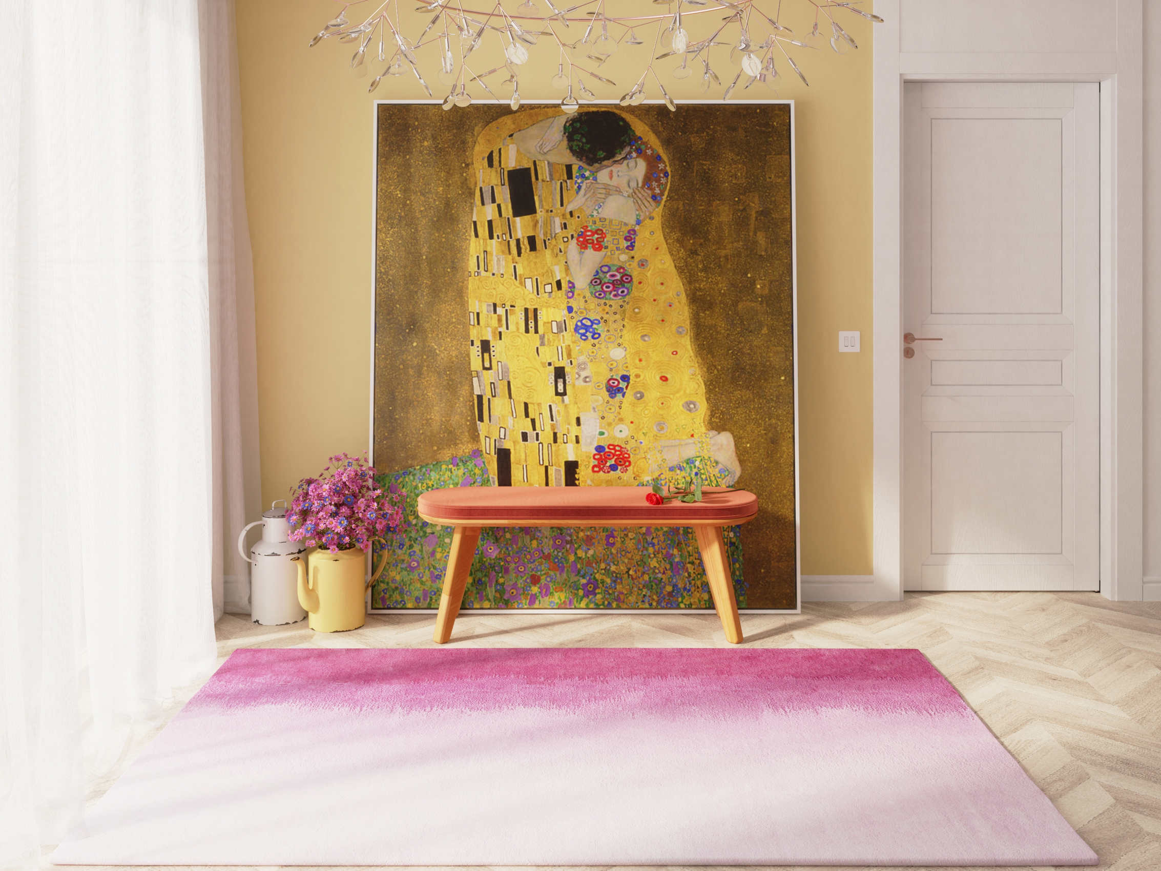 Masif kayın ağacı Shiv bench antre oturma alanı