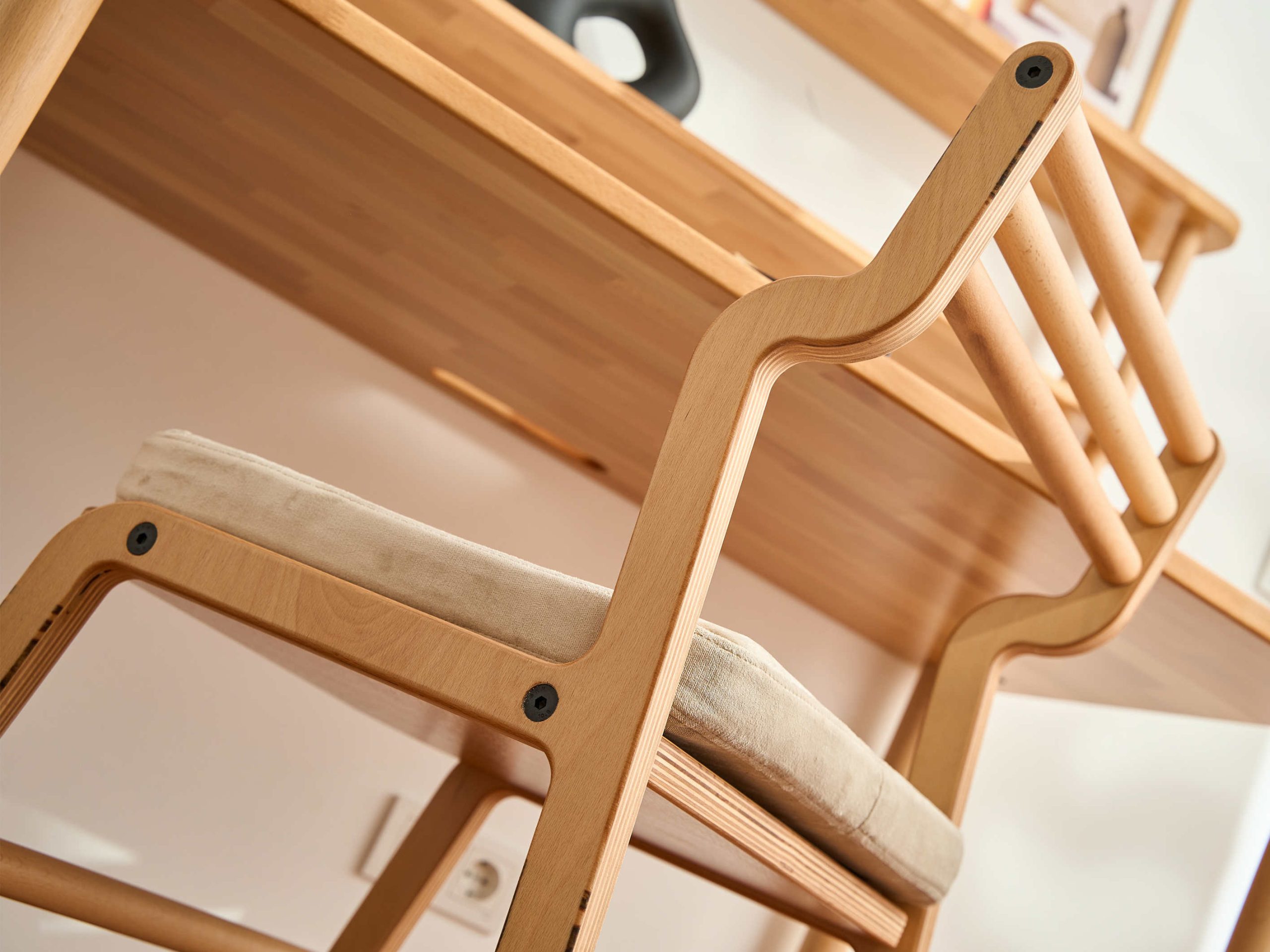 Ergonomik Finna ahşap sandalye ev ofisi çalışma alanı