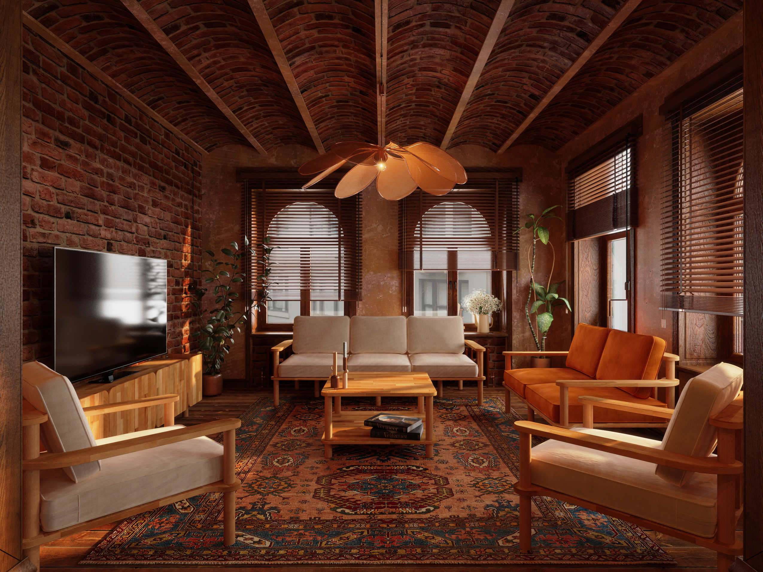 Bral oturma grubu ve Velne sehpa ile salon dekorasyonu